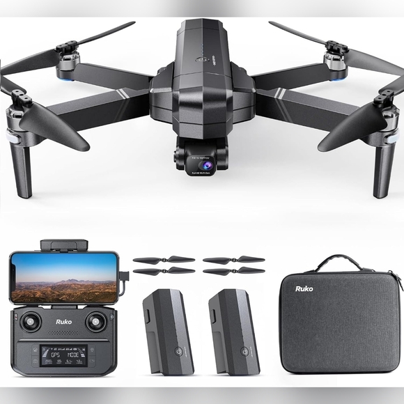 New Ruko F11GIM2 Drone, 4K Camera, 64Mins Flight Time 2 Batts & Case! - Picture 1 of 10